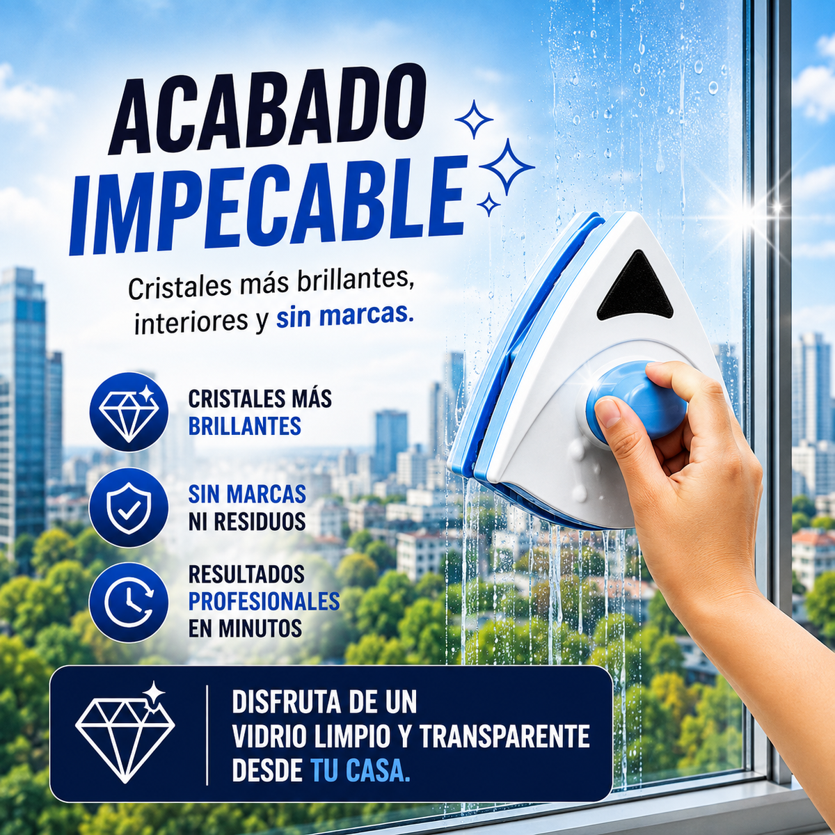 Bener ClearMag. La forma más segura de conseguir cristales impecables.