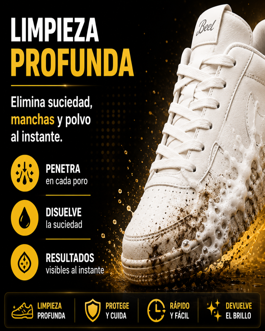 Bener CleanTech. La tecnología que devuelve la vida a tus zapatillas.
