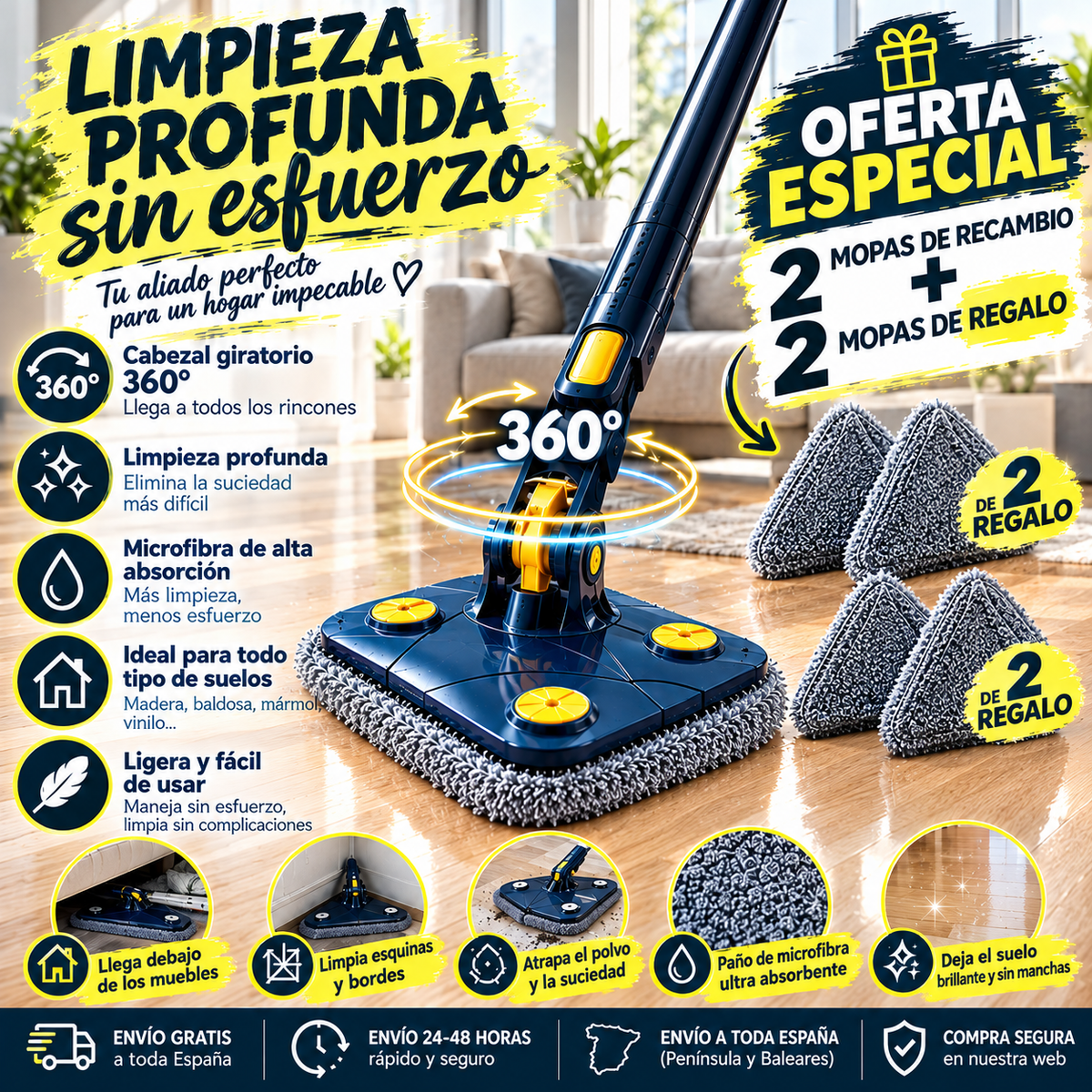 Bener HydraClean®. Limpia más, esfuérzate menos y disfruta tu tiempo.